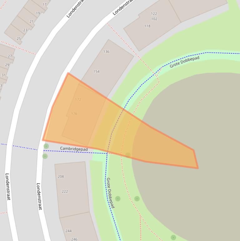 Kaart van postcodegebied 2711DH.