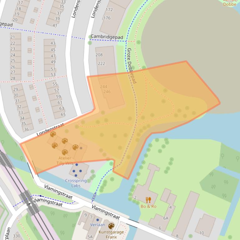 Kaart van postcodegebied 2711DK.