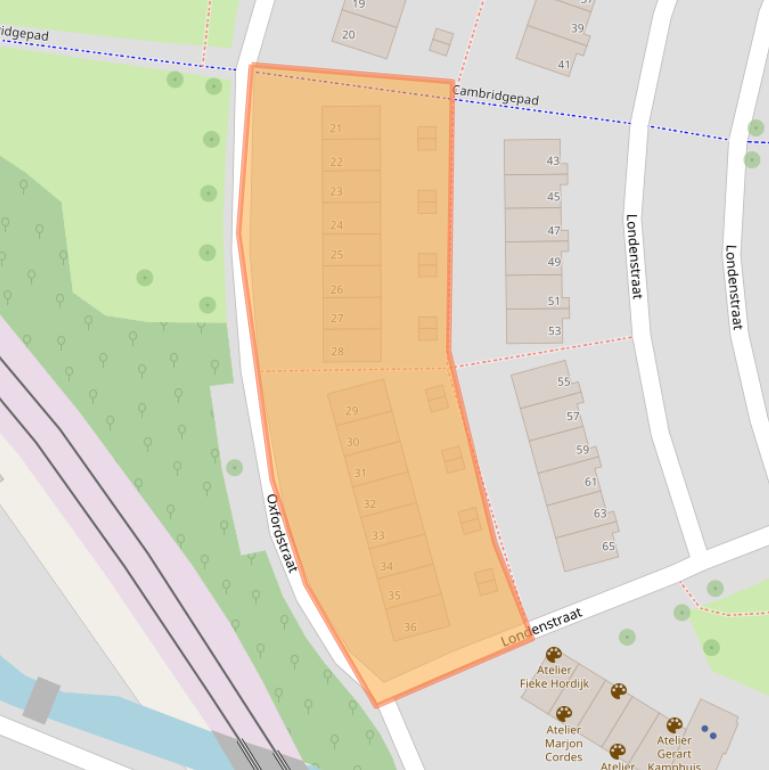 Kaart van postcodegebied 2711DM.