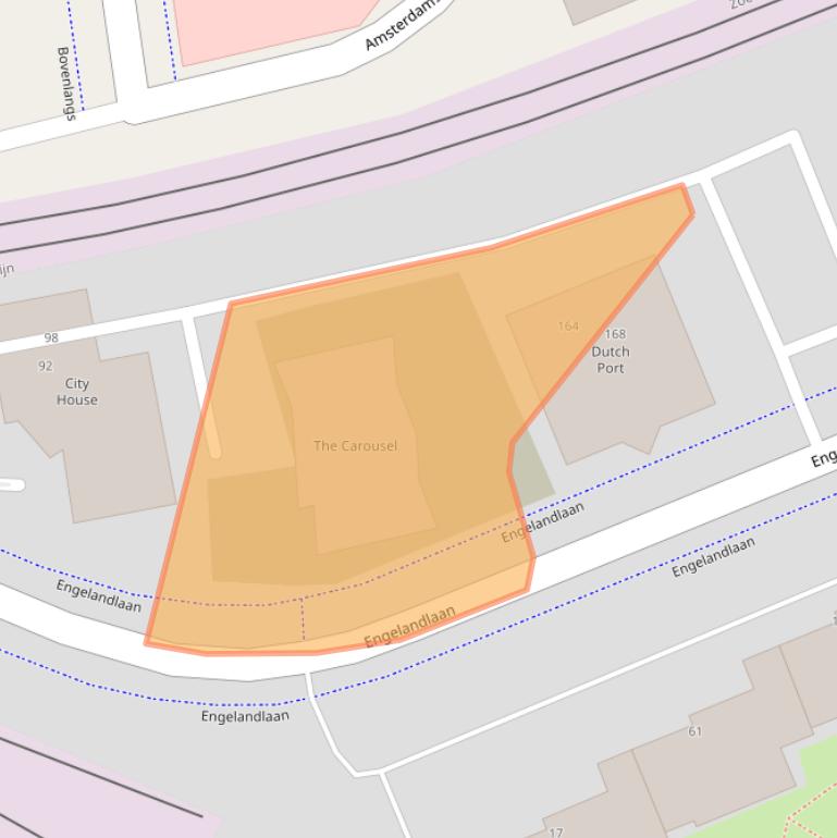 Kaart van postcodegebied 2711DW.