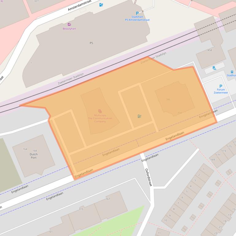 Kaart van postcodegebied 2711DZ.