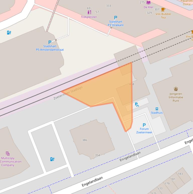 Kaart van postcodegebied 2711EA.