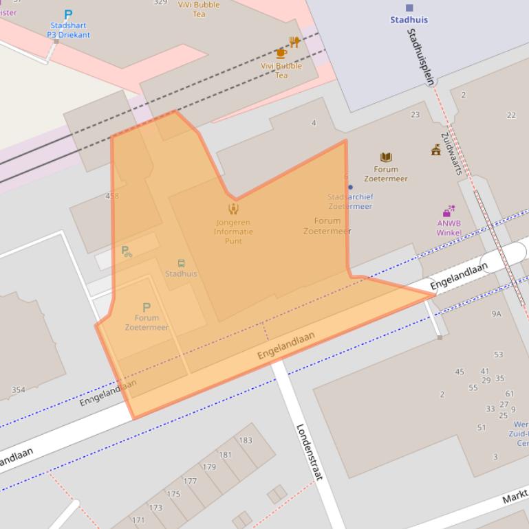 Kaart van postcodegebied 2711EB.