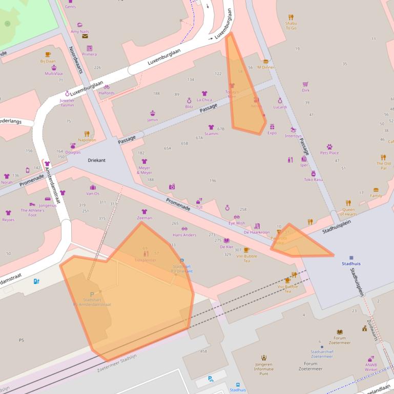 Kaart van postcodegebied 2711ED.