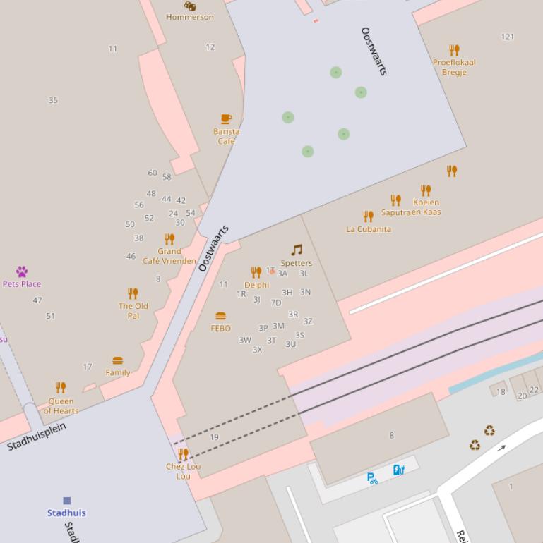 Kaart van postcodegebied 2711EJ.