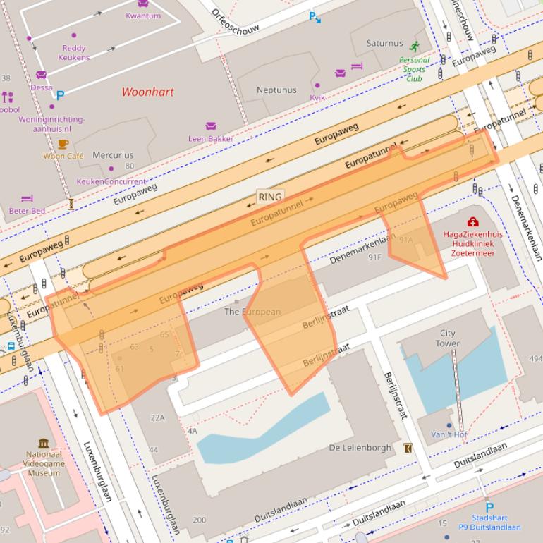 Kaart van postcodegebied 2711EP.