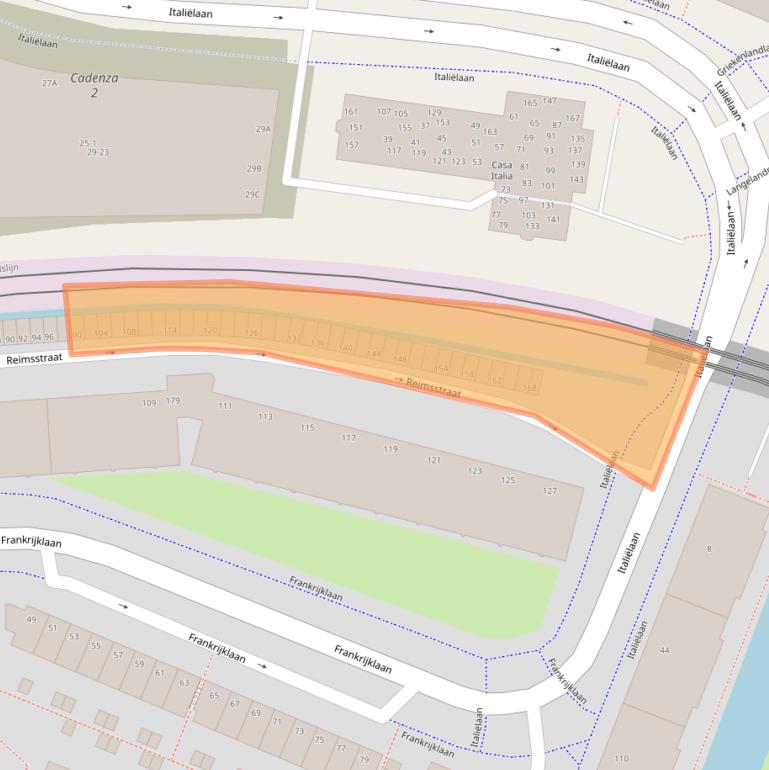 Kaart van postcodegebied 2711ET.