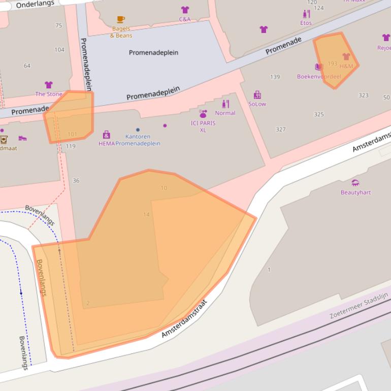 Kaart van postcodegebied 2711GZ.