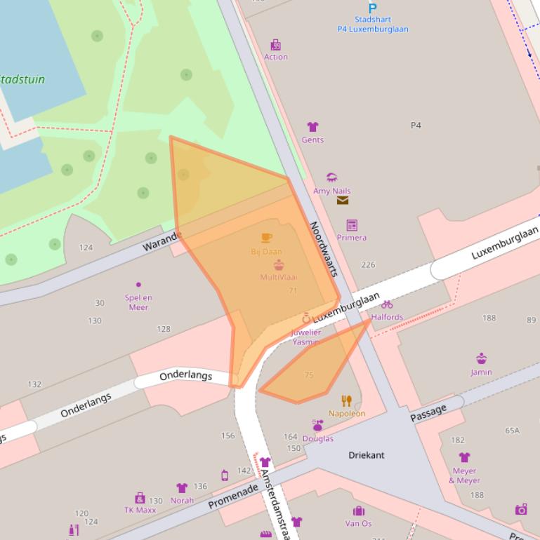 Kaart van postcodegebied 2711HK.