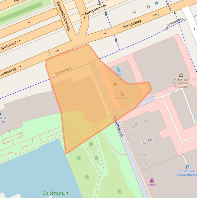 Kaart van postcodegebied 2711HL.