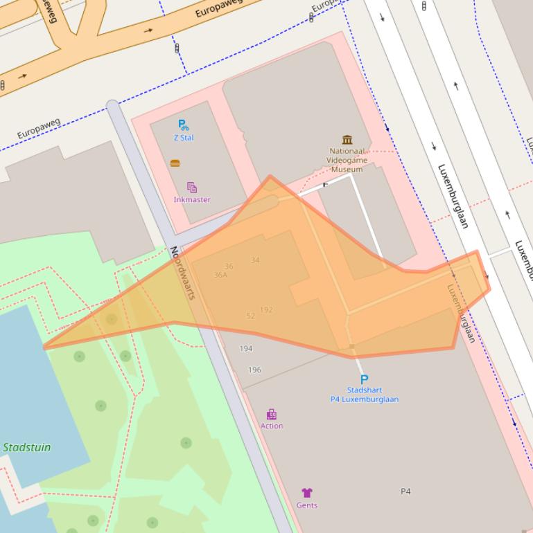 Kaart van postcodegebied 2711HM.