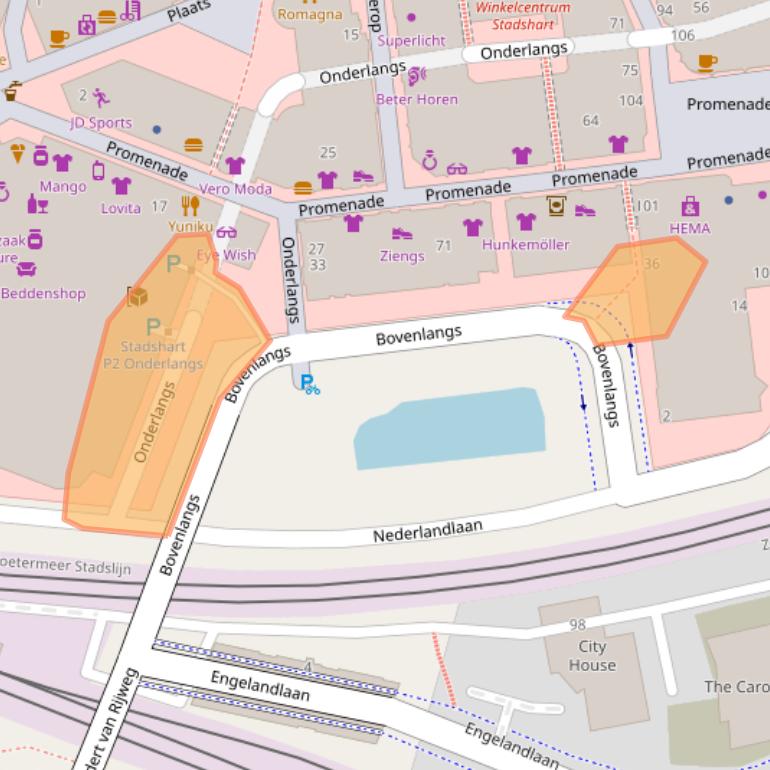 Kaart van postcodegebied 2711HW.