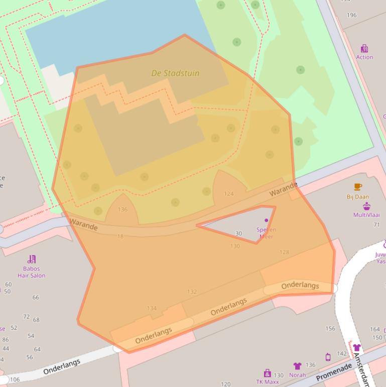 Kaart van postcodegebied 2711HX.