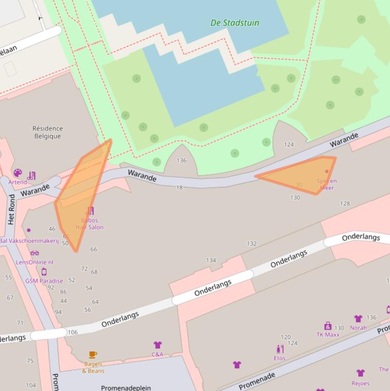 Kaart van postcodegebied 2711HZ.