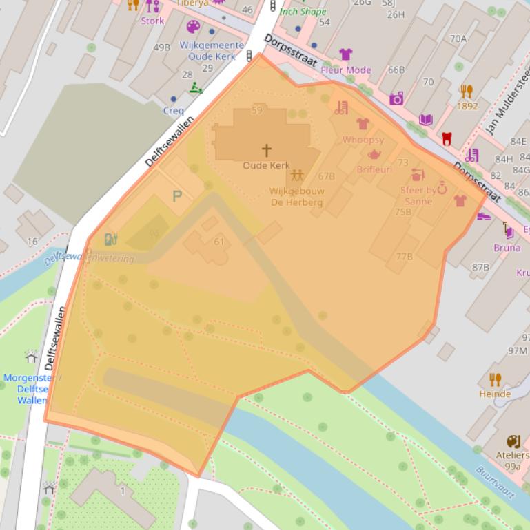 Kaart van postcodegebied 2712AD.