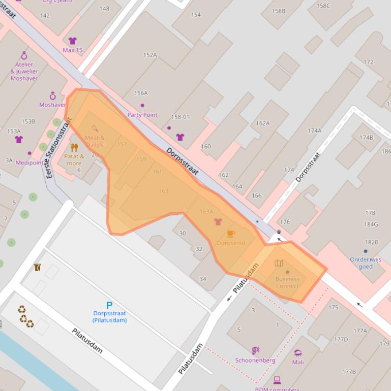 Kaart van postcodegebied 2712AH.