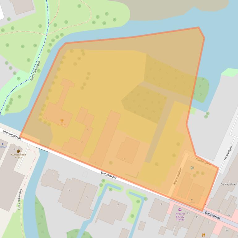 Kaart van postcodegebied 2712AK.