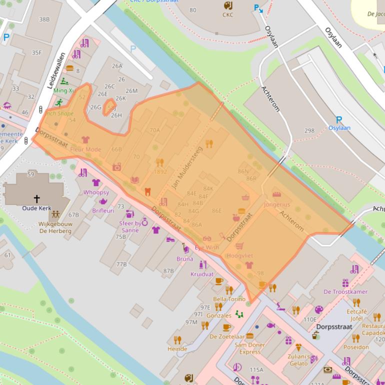 Kaart van postcodegebied 2712AM.