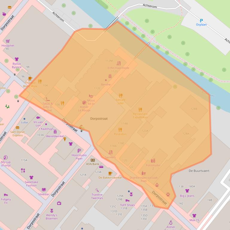 Kaart van postcodegebied 2712AN.