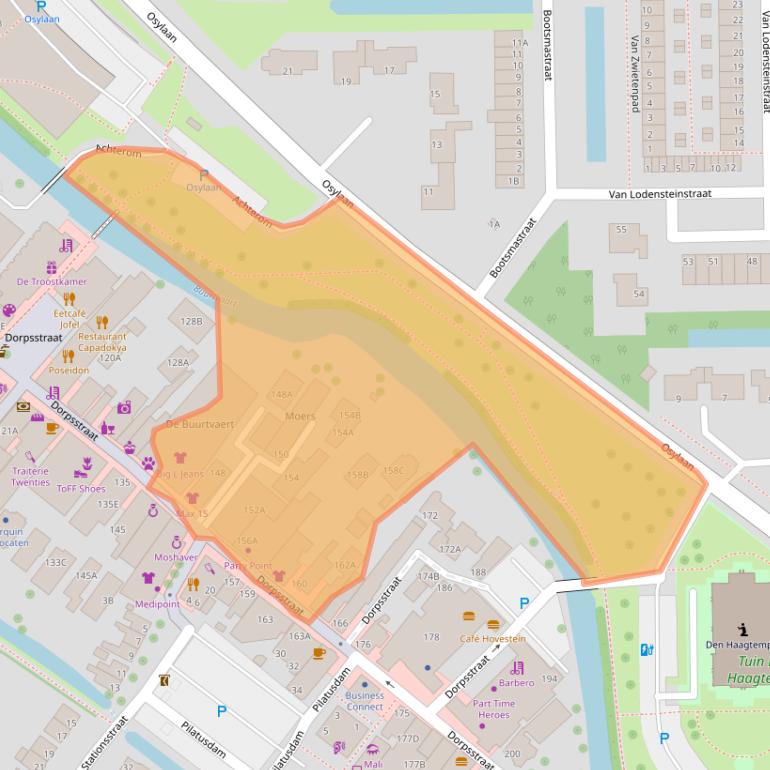 Kaart van postcodegebied 2712AP.