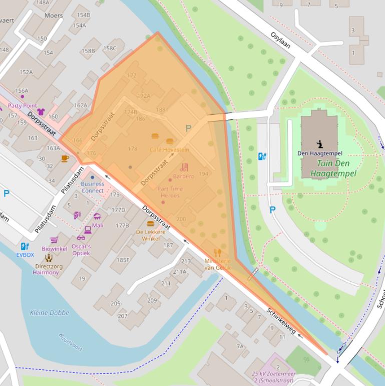 Kaart van postcodegebied 2712AR.