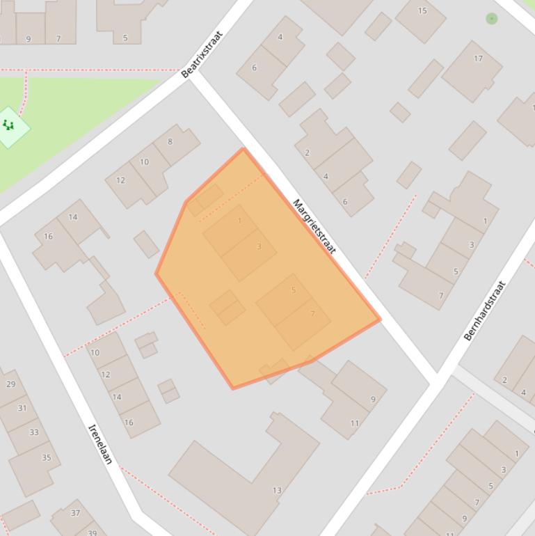 Kaart van postcodegebied 2712CM.