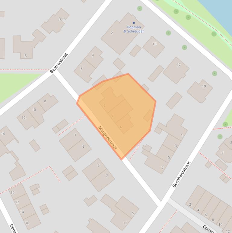 Kaart van postcodegebied 2712CN.