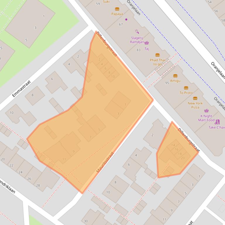 Kaart van postcodegebied 2712CV.