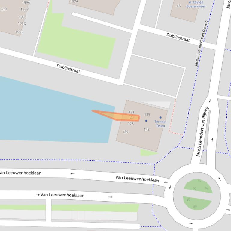 Kaart van postcodegebied 2712HZ.