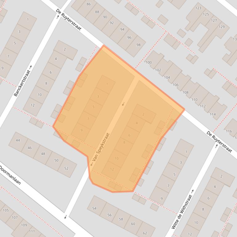 Kaart van postcodegebied 2712KM.