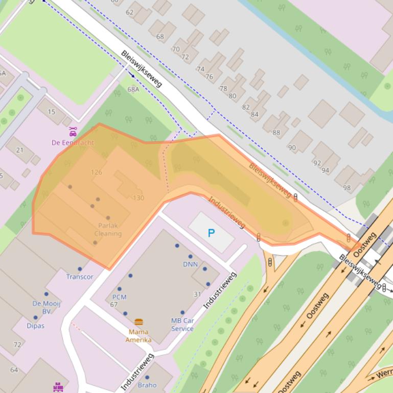 Kaart van postcodegebied 2712LD.