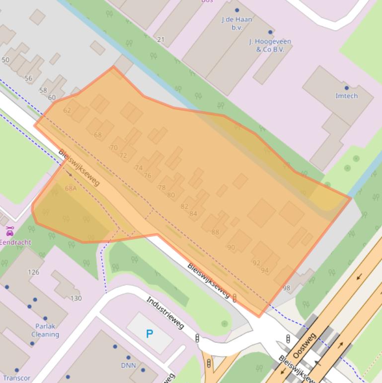 Kaart van postcodegebied 2712PE.