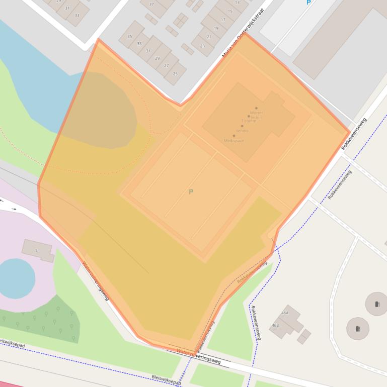 Kaart van postcodegebied 2712PJ.