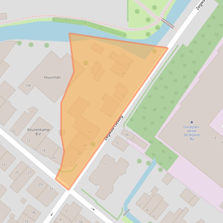 Kaart van postcodegebied 2712PM.