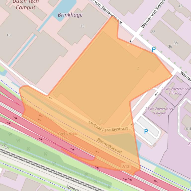 Kaart van postcodegebied 2712PR.