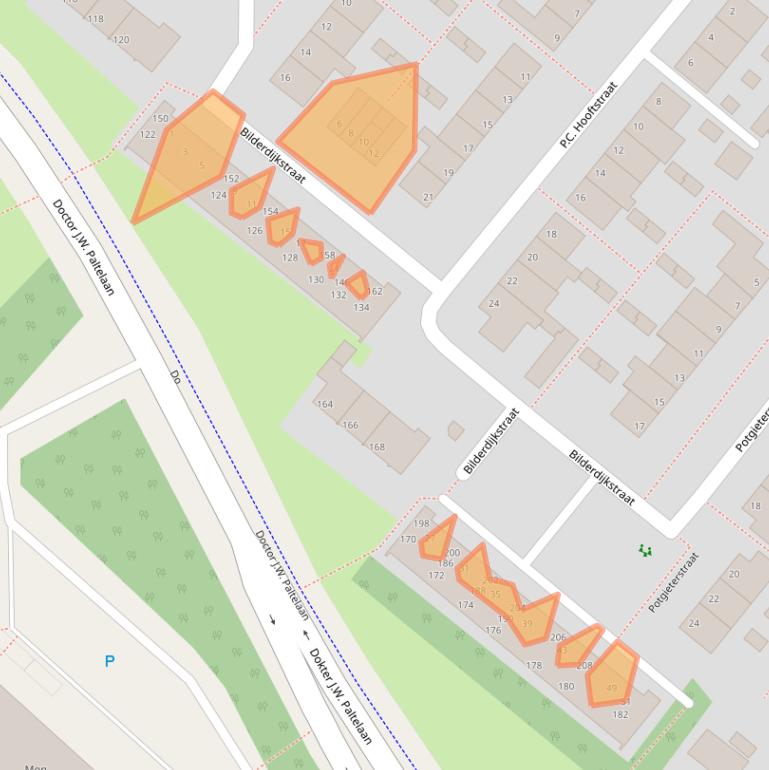 Kaart van postcodegebied 2712PV.