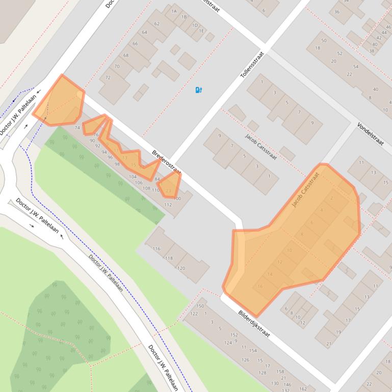 Kaart van postcodegebied 2712RH.