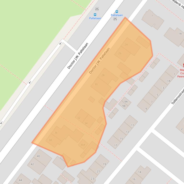 Kaart van postcodegebied 2712RS.