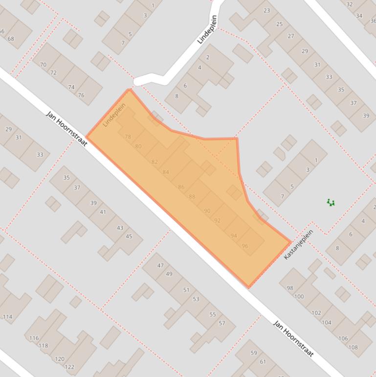 Kaart van postcodegebied 2712VT.