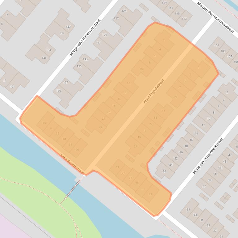 Kaart van postcodegebied 2712XB.