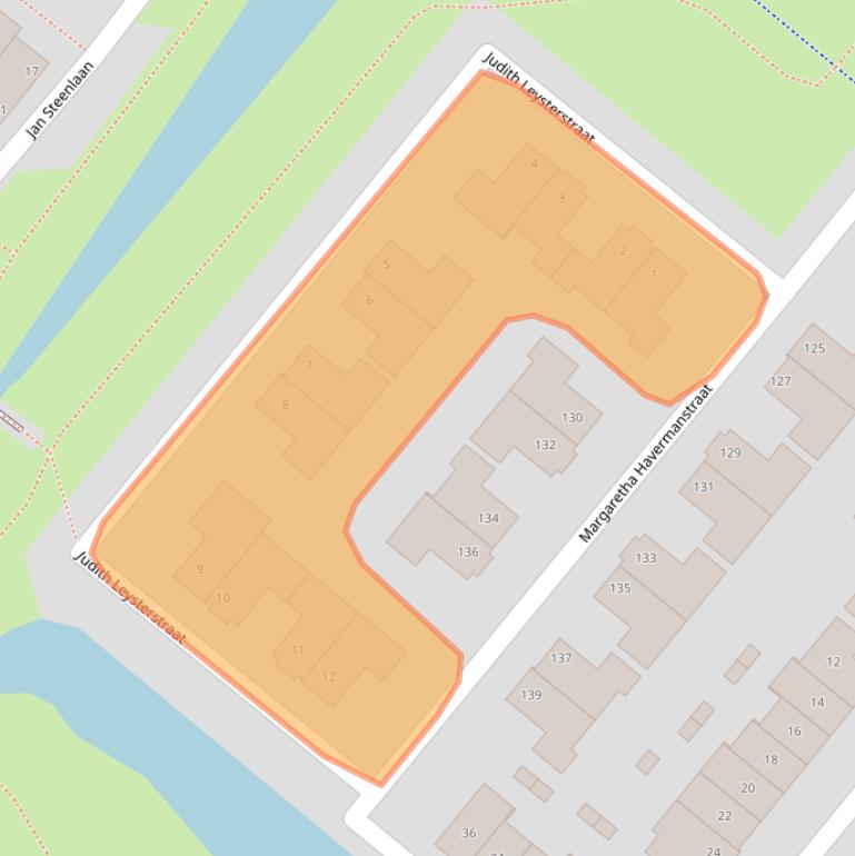 Kaart van postcodegebied 2712XC.