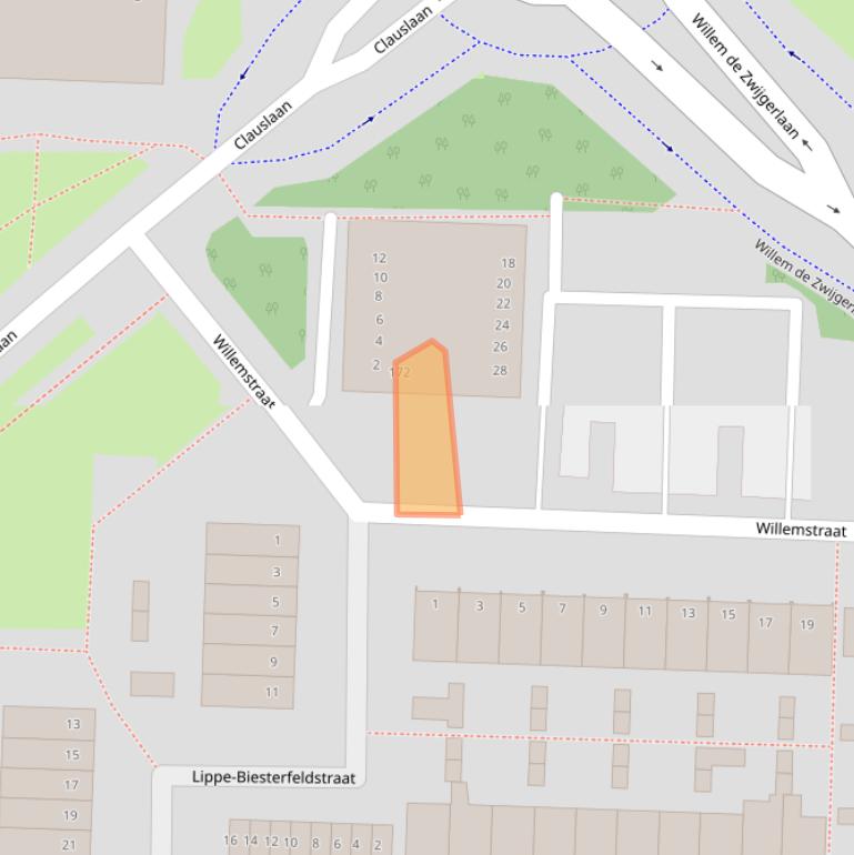 Kaart van postcodegebied 2713AH.