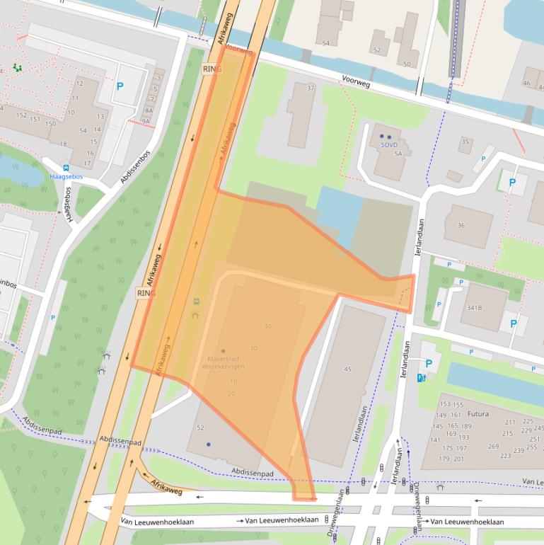 Kaart van postcodegebied 2713AW.