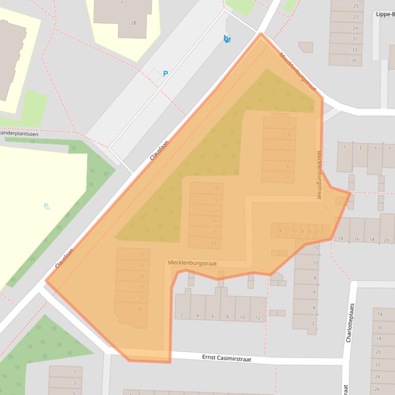 Kaart van postcodegebied 2713BC.