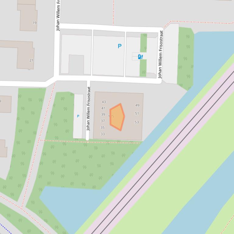 Kaart van postcodegebied 2713CC.