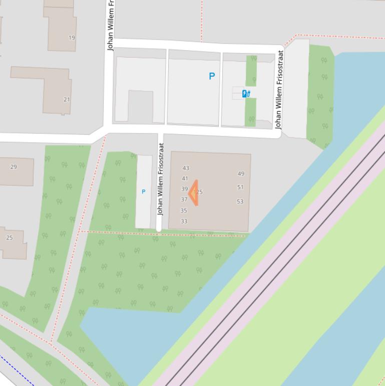 Kaart van postcodegebied 2713CD.