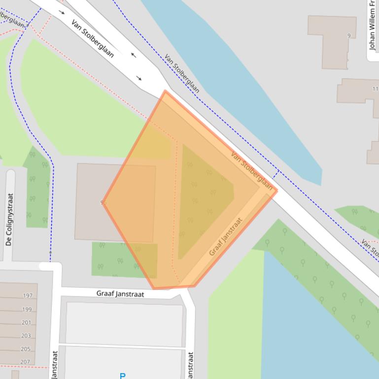 Kaart van postcodegebied 2713CH.