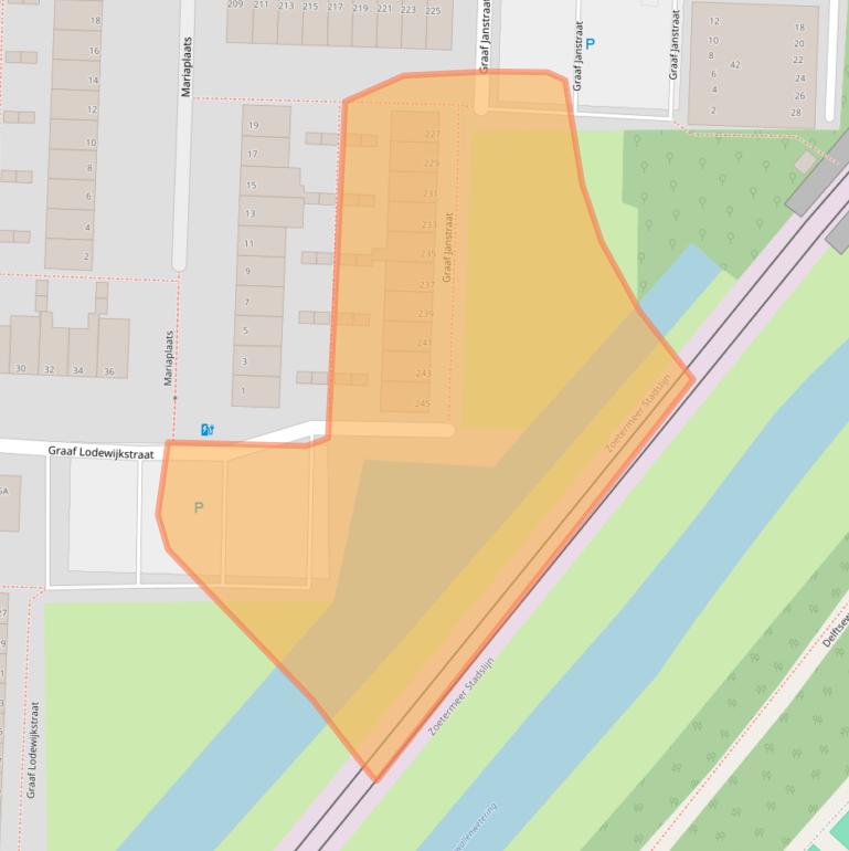 Kaart van postcodegebied 2713CM.