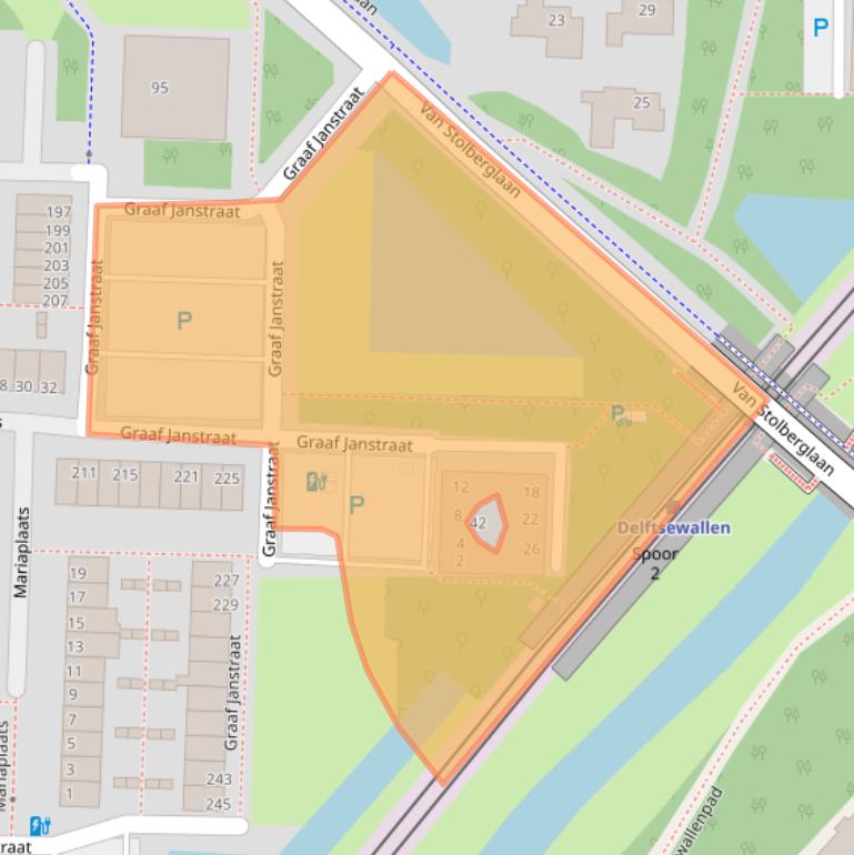 Kaart van postcodegebied 2713CN.