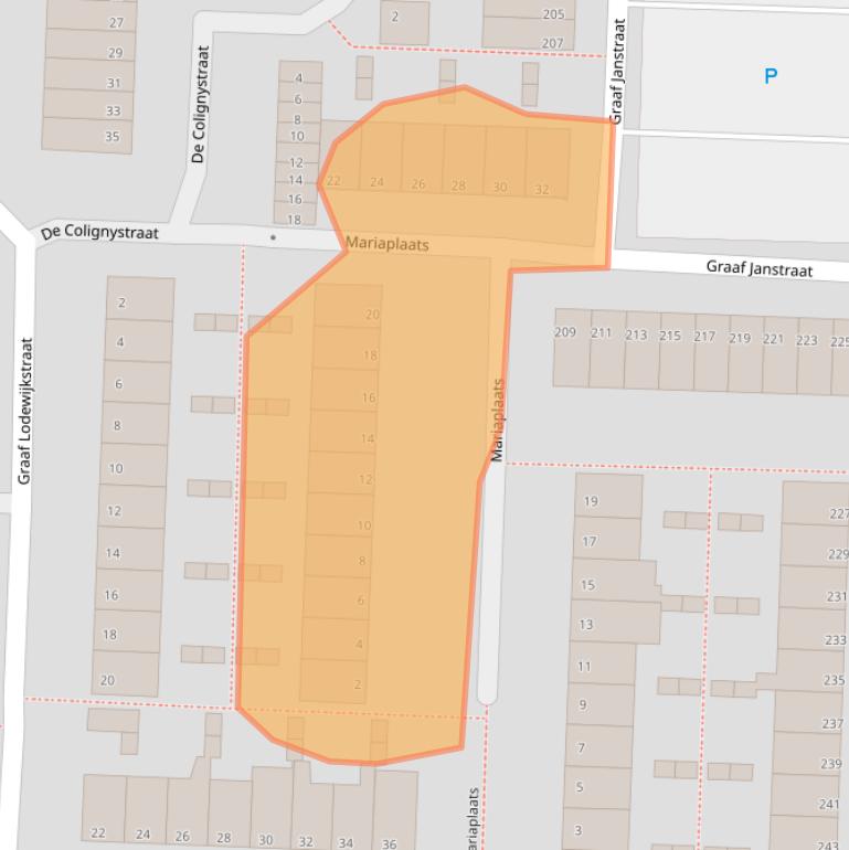 Kaart van postcodegebied 2713EC.